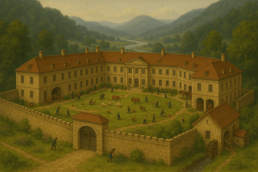 Alsi Fårsy, la tenuta di campagna di zia Alsi. Da Il viaggio nel Masso Verde, di Fabrizio Valenza.