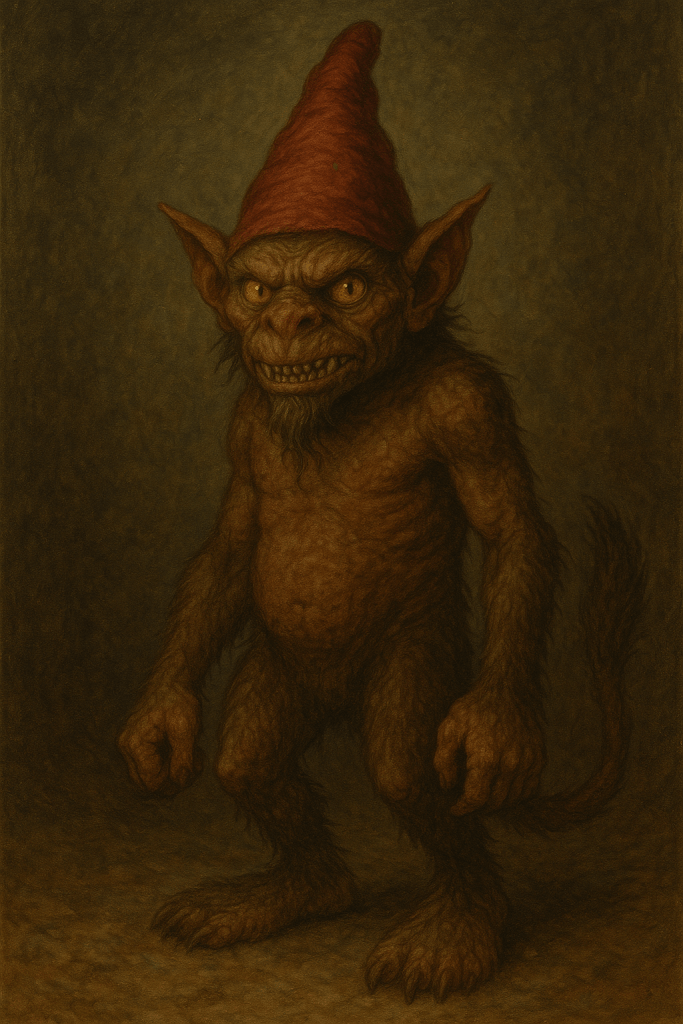 Rappresentazione di un coboldo germanico, al quale si rifanno tanti folletti del medesimo nome italiani.